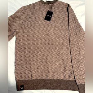 Emporium Armani herringbone sweater crew neck